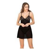 Sistina Siyah Tül Gecelik - 645 siyah S/M