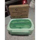 Sisus 304 Çelik 2 Bölmeli Beslenme Kabı 75 ml Sızdırmaz Kilitli Kapak ile Mutfak Düzeni için İdeal