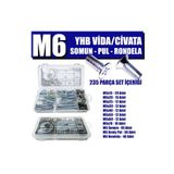 Site Hırdavat 235 Parça M6 Yıldız Havşa Başlı Yhb Vida/civata Somun Pul Seti
