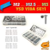 Site Hırdavat M2 M2.5 M3 YSB 300 Parça Hesaplı Paket Vida Seti