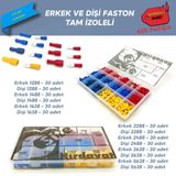 Site Hırdavat Tam Izoleli Faston Terminal Seti, Dopdolu Paket 420 Parça