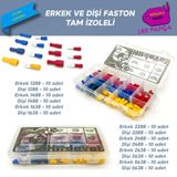Site Hırdavat Tam Izoleli Faston Terminal Seti, Hesaplı Paket 140 Parça