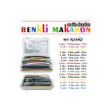Site Hırdavat Woer Karışık Renkli Makaron Seti - 34 Parça X 15cm