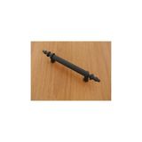SİTE Kumru Boy Kulp Mat Siyah 128 Mm Dolap Vestiyer Siyah Metal Urun Firin Boya