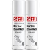 Sitil Beyaz Sneaker Beyaz Spor Ayakkabı Boyası Likit (Yenileyici) 75 ml (2 Li Set)