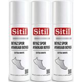 Sitil Beyaz Sneaker Beyaz Spor Ayakkabı Boyası Likit (Yenileyici) 75 ml (3 Lü Set)