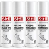 Sitil Beyaz Sneaker Beyaz Spor Ayakkabı Boyası Likit (Yenileyici) 75 ml (4 Lü Set)