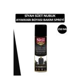 SİTİL Siyah Süet Nubuk Deri Ayakkabı Boyası Bakım Spreyi 250 ml