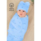 Sitilin 0-3 Ay Bebek İçin %100 Pamuk Kundak, Cırt Cırtlı, Yumuşak Penye Kumaş, Nefes Alan Kumas STL7103