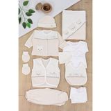 Sitilin Erkek Bebebek Yenidoğan % 100 Pamuk Yumuşacık Mavi 10 Lu Hastane Çıkışı Hediyelik STL7136 - 0 - 3 Ay