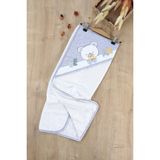 Sitilin Erkek Bebek Ayıcık Havlu % 100 Pamuk Kumaş STL6606 - Gri - 0 - 2 Yaş
