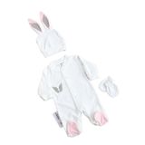 sitilin Kız Bebek Beyaz Kadife Melek Kanatlı Taşlı Lüks Gündelik ve Özel Günler İçin Harika Tulum STL6827 0-3 AY