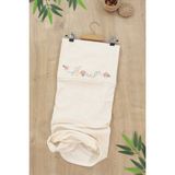 Sitilin Kız Bebek Çift Katlı % 100 Pamuk Natural Penye Battaniye STL7155 - Krem - Yok