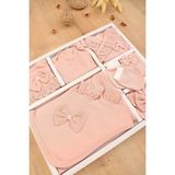Sitilin Kız Bebek Hastane Çıkışı 10 Yenidoğan Set STL6797 - 0 - 3 Ay - Pembe - Beyaz