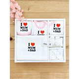 Sitilin Kız Bebek I Love Mum & Dad Hastane Çıkışı 10 Lu Set - Pembe - 0 - 3 Ay