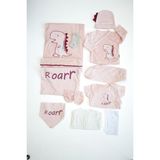 Sitilin Kız Bebek Organik Natural Pembe 10 Lu Hastane Çıkışı Set STL6224 - 0 - 3 Ay