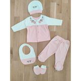 Sitilin Kız Bebek Somon Hastane Çıkışı STL4684 0 - 3 Ay Özel Olay İçin Şık Takım