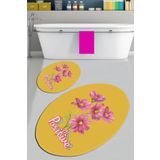 Sitivo Banyo Halisi Djt 2'Li Set Banyo Paspasi Kaymaz Tabanli Klozet Takimi