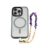Sitrin-Ametist Doğal Taş Telefon Askısı - Anh-0135