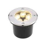 Sıva Altı LED Armatür Dekoratif Işık Show Gösteri Yol Aydınlatma Açık Alan Enerji Tasarruflu Yuvarlak Zemin Doğal Beyaz 4000K A-1402 6W 220V