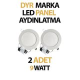 Sıva Altı Led Panel Aydınlatma 9 Watt Beyaz Işık Tasarruflu