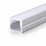 Sıva Üstü Alüminyum LED Profil 2 Metre 12x10 mm U Kanal Opal Difüzörlü Şerit LED Kanalı DL1210