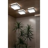 Sıva Üstü LED Armatür, Banyo, Balkon, Salon Tavan ve Duvar Armatürü 24WAT Beyaz - Ahşap - Seçenek 1
