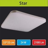 Sıva Üstü LED Panel 33X33 Star Kapakdekoratiftavan Armatürü - 4000K - Ilık Beyaz