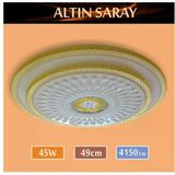 Sıva Üstü Led Panel 45W 49 Cm Çapında Model Altın Saray Led Avize