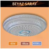 Sıva Üstü Led Panel 45W 49 Cm Çapında Model Beyaz Saray Led Avize
