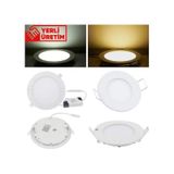 Sıvaaltı Beyaz Gömme Led Panel-spot Lamba Işık Gücü: 3w Dış Çap:8,5 Cm Delik Çap:7,5 Cm