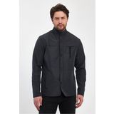 SİVAİST Erkek Gri Hakim Regular Uzun Mevsimlik Pamuk Polyester Karışımlı Safari Mont&Ceket