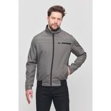 Sivaist Erkek Gri Mevsimlik Triko Detaylı Fermuarlı Iç Cepli Mont&Ceket - 2XL