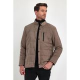 Sivaist Erkek Krem Standart Fit Normal Kesim Içi Kürklü Dik Yaka Çıtçıt Detaylı Fermuarlı Kışlık Mont - 2XL