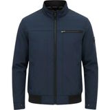 Sivaist Erkek Lacivert Mevsimlik Triko Detaylı Fermuarlı Iç Cepli Mont&Ceket - XL
