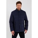 Sivaist Erkek Lacivert Regular Iç Cepli Içi Kürklü Yıkanabilir Regular Kapitone Mont&kaban - 2XL