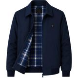 Sivaist Erkek Lacivert Regular Kalıp Bonded Kumaş Klasik Yaka Mevsimlik&Yazlık Mont - 2XL