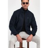 Sivaist Erkek Lacivert Standart Fit Normal Kesim Dik Yaka Omuz Detaylı Kışlık Mont - 2XL