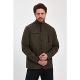 SİVAİST Erkek Yeşil Regular Uzun Mevsimlik Pamuk Polyester Karışımlı Safari Mont&Ceket