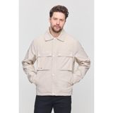 Sivaist Krem Erkek Çift Göğüs Cepli Yazlık Ceket&Mont - 2XL