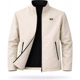 Sivaist Krem Erkek Polyester Karışımlı Süper İnce Rüzgarlık Su Ve Rüzgar Geçirmez Mevsimlik&Yazlık Mont - 2XL