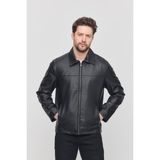 Sivaist Siyah Erkek Basic Suni Deri Yazlık Ceket&Mont - XL