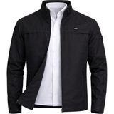 Sivaist Siyah Erkek Pamuk Polyester Karışımlı Su ve Rüzgar Geçirmez Mevsimlik&yazlık Mont - 2XL