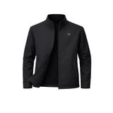 SİVAİST Siyah Erkek Polyester Karışımlı İnce Rüzgarlık Su Ve Rüzgar Geçirmez Mevsimlik&Yazlık Mont