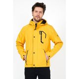 Sivaist YENİ SEZON ERKEK SARI SOFTSHELL KAPÜŞONLU İÇ CEPLİ SU VE RÜZGAR GEÇİRMEZ MEVSİMLİK&YAZLIK MONT - Sarı