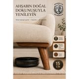 ŞİVAN DİZAYN 15 cm Konik Koyu Ceviz Ahşap Mobilya Ayağı 1. Sınıf Gürgen Ağacı Mobilya Kanepe Koltuk Tv Ünitesi Yükseltici Ayakları