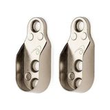 Sivas Gözde Mobilya Sivas Gözde Boru Oval Flanş Düz 2li Paket Dolap Askı Aparatı 15X29mm Özellikli Metal Malzeme