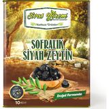 Sivas Yörem Fermente Sofralık Siyah Zeytin 10 kg