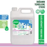 Siveno %100 Doğal Çamaşır Suyu Bitkisel Lavanta ve Çay Ağacı 5000 ml Tüm Yüzey ve Kumaşlarda Güçlü Temizlik - 5 lt