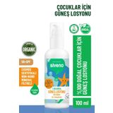 Siveno %100 Doğal Çocuk Güneş Losyonu Leke Karşıtı Antioksidan Nemlendirici Bitkisel Vegan UVA UVB SPF50